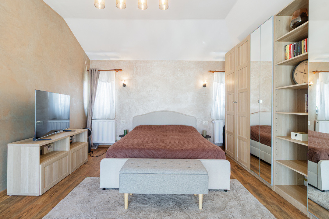 Duplex Otopeni fără perete comun, 4 camere, terasă extinsă + panouri solare