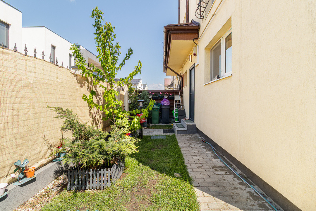 Duplex Otopeni fără perete comun, 4 camere, terasă extinsă + panouri solare