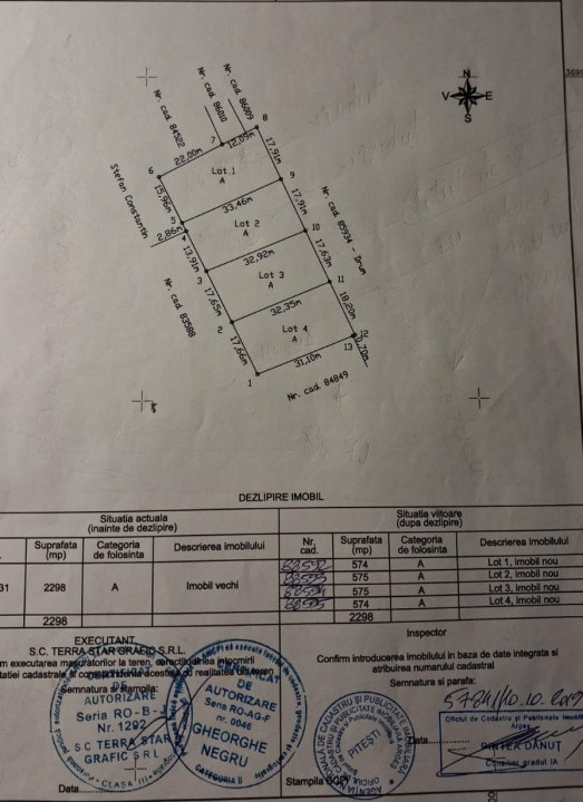 Teren intravilan 575 mp Valea Geamana