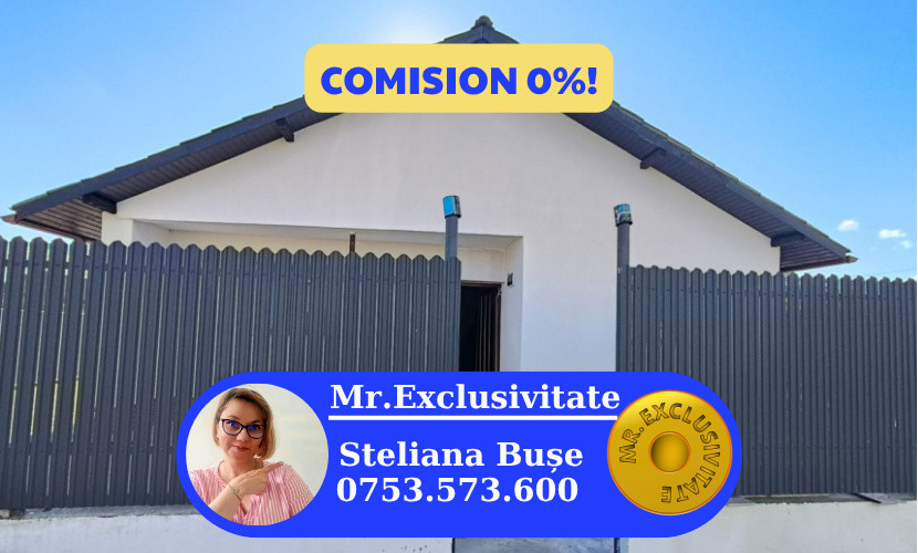 Casă nouă 3 camere | Sisești | pompă căldură | teren 300 mp