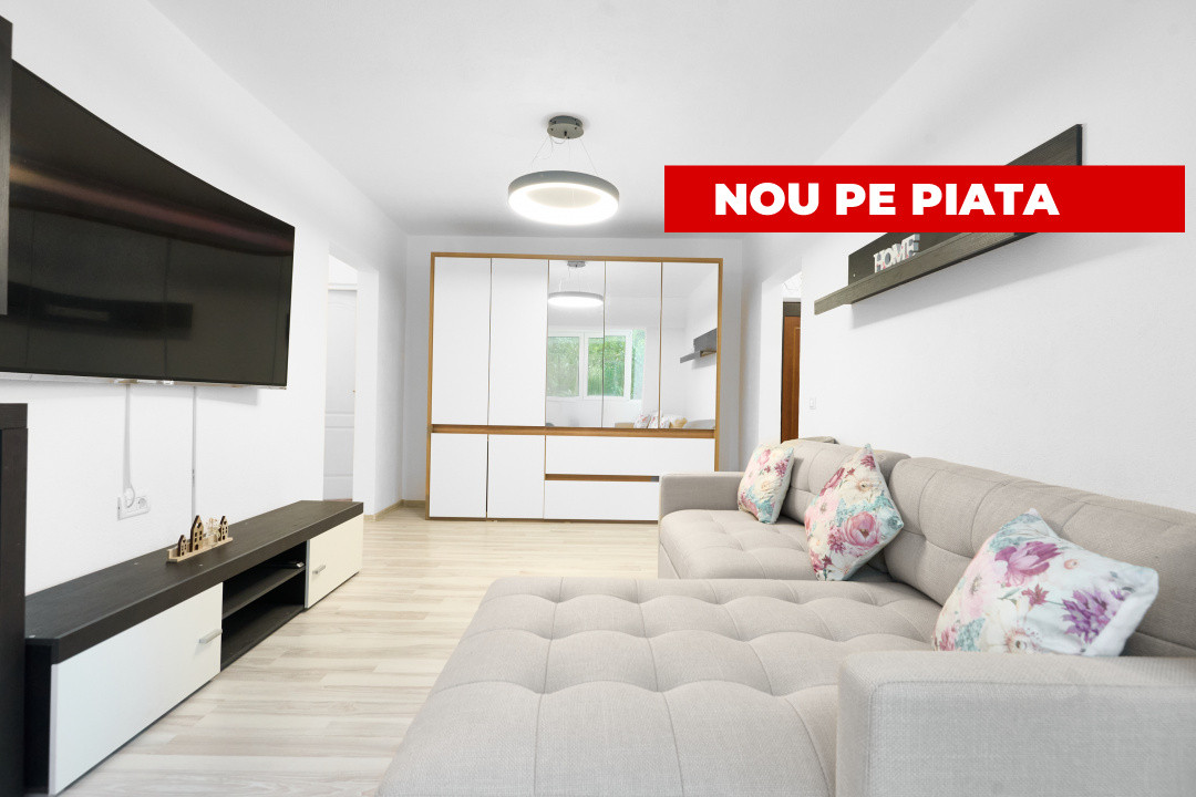 Apartament Gavana, 3 camere, etaj 1, renovat recent , zona Piata-0% comision