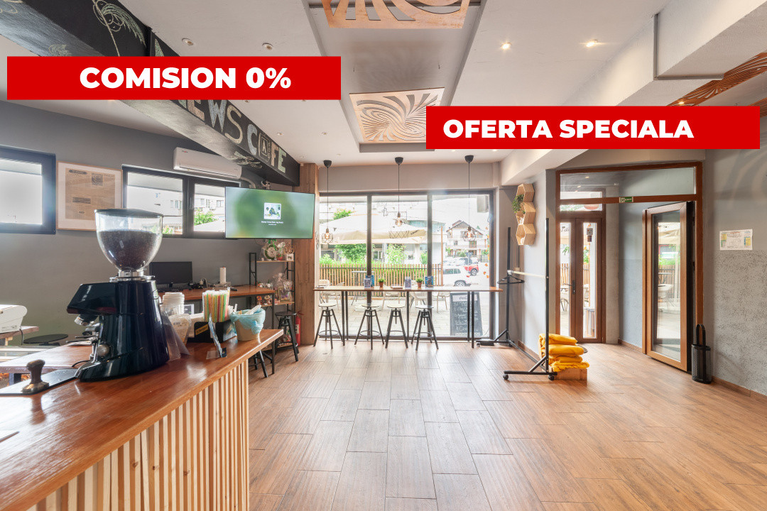 Bistro-cafenea la cheie | Afacere activă, complet echipată | 