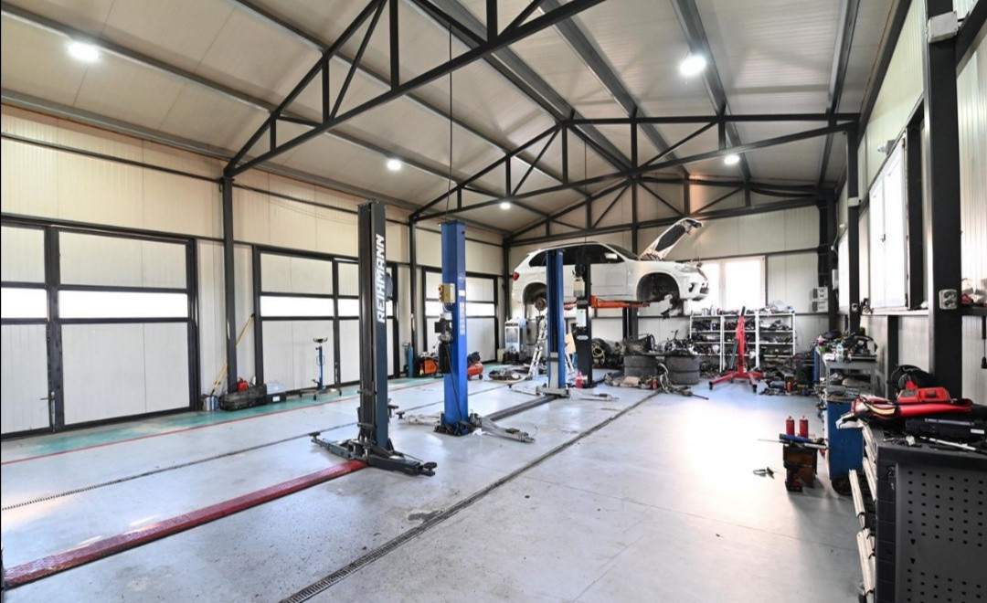De vanzare proprietate Podari – 2 hale industriale + casa și spatiu recreativ
