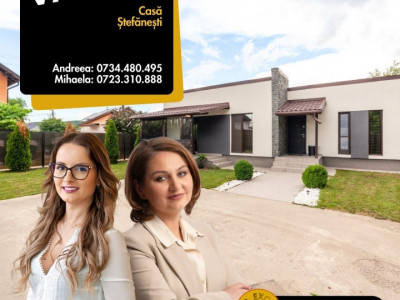  Casă modernă cu 3 dormitoare și 2 băi | Ștefănești-Arges!