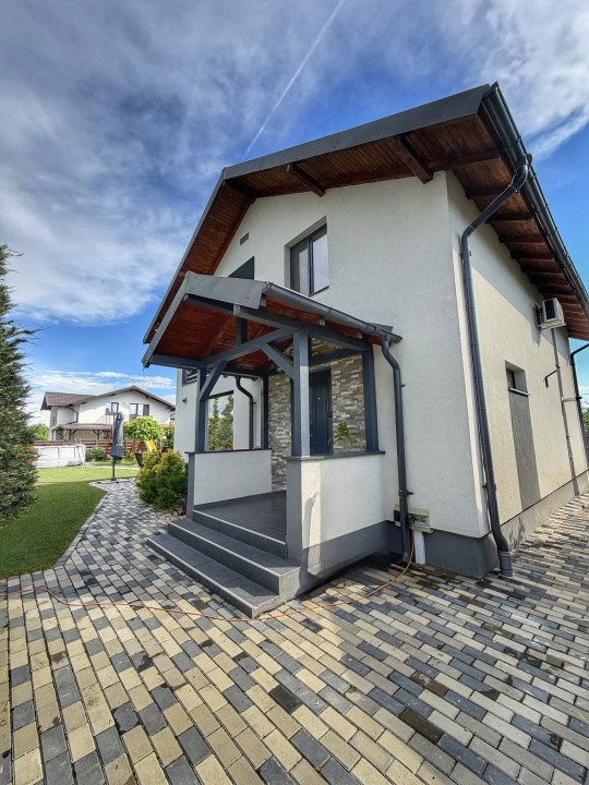 Casa moderna la cheie cu teren 485 mp Stefanesti