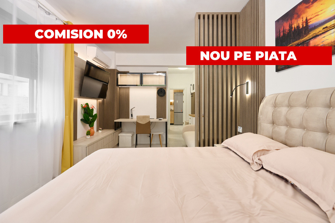 PRIMA ÎNCHIRIERE | Studio premium 2026 -Fratii Golesti | Etaj 1 | Parcare 